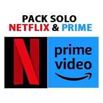 Pack Solo Netflix & Prime - 1 écran | 1 Mois